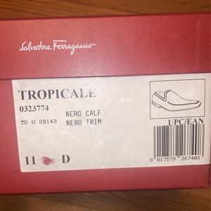 Black Ferragamo Tropicale 11 1/2 D